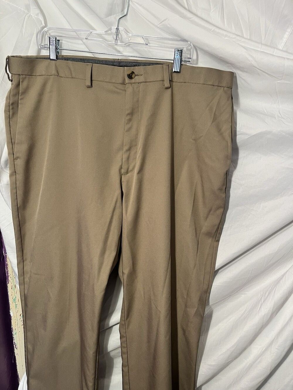 Men's Haggar Flex Pants Big & Tall Size 42x32 Khaki